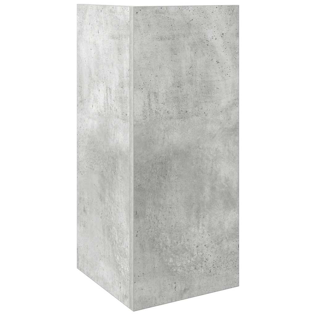 Bijzettafels 2 st met plank 25,5x27x60 cm betongrijs