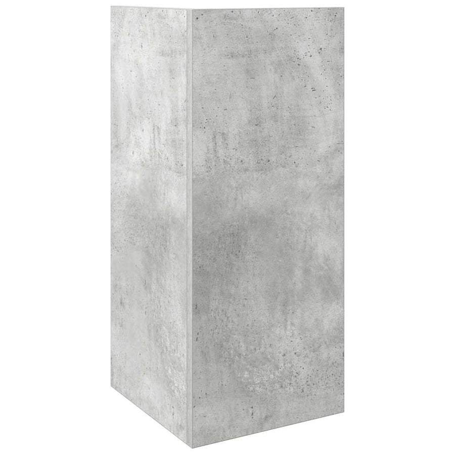 Bijzettafels 2 st met plank 25,5x27x60 cm betongrijs