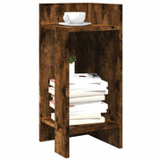 Bijzettafels 2 st 25,5x27x60 cm gerookt eiken