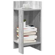 Bijzettafel 25,5x27x60 cm grijs sonoma eiken