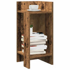 Bijzettafels 2 st 25,5x27x60 cm oud houtkleurig