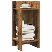 Bijzettafels 2 st 25,5x27x60 cm oud houtkleurig