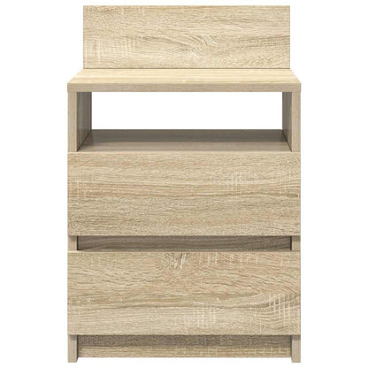 Nachtkastjes 2 st met 2 lades 40x33x60 cm sonoma eikenkleurig