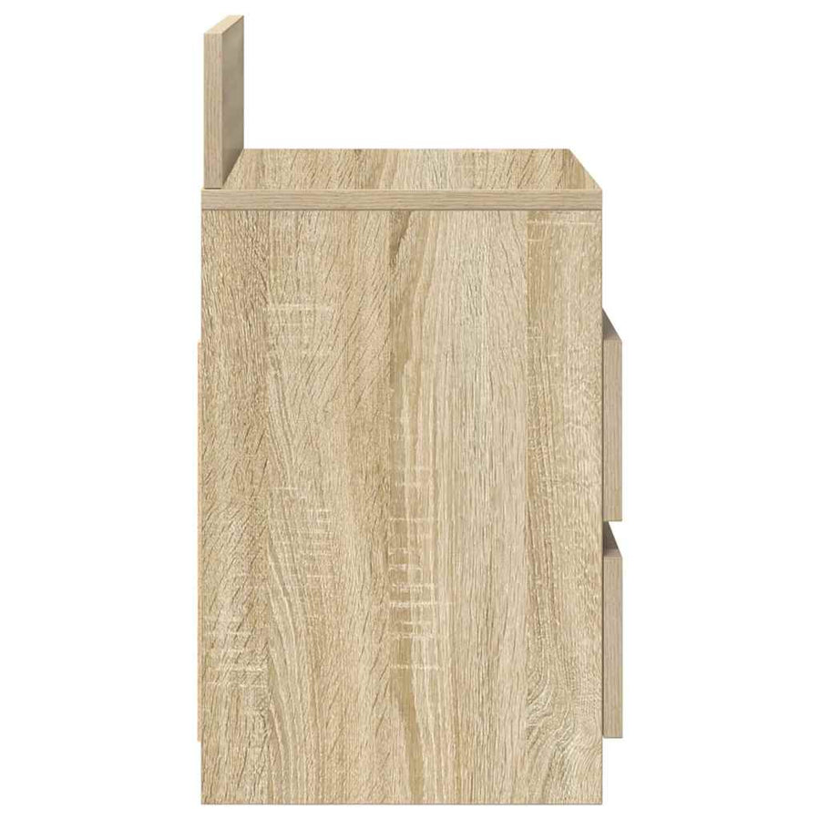 Nachtkastjes 2 st met 2 lades 40x33x60 cm sonoma eikenkleurig