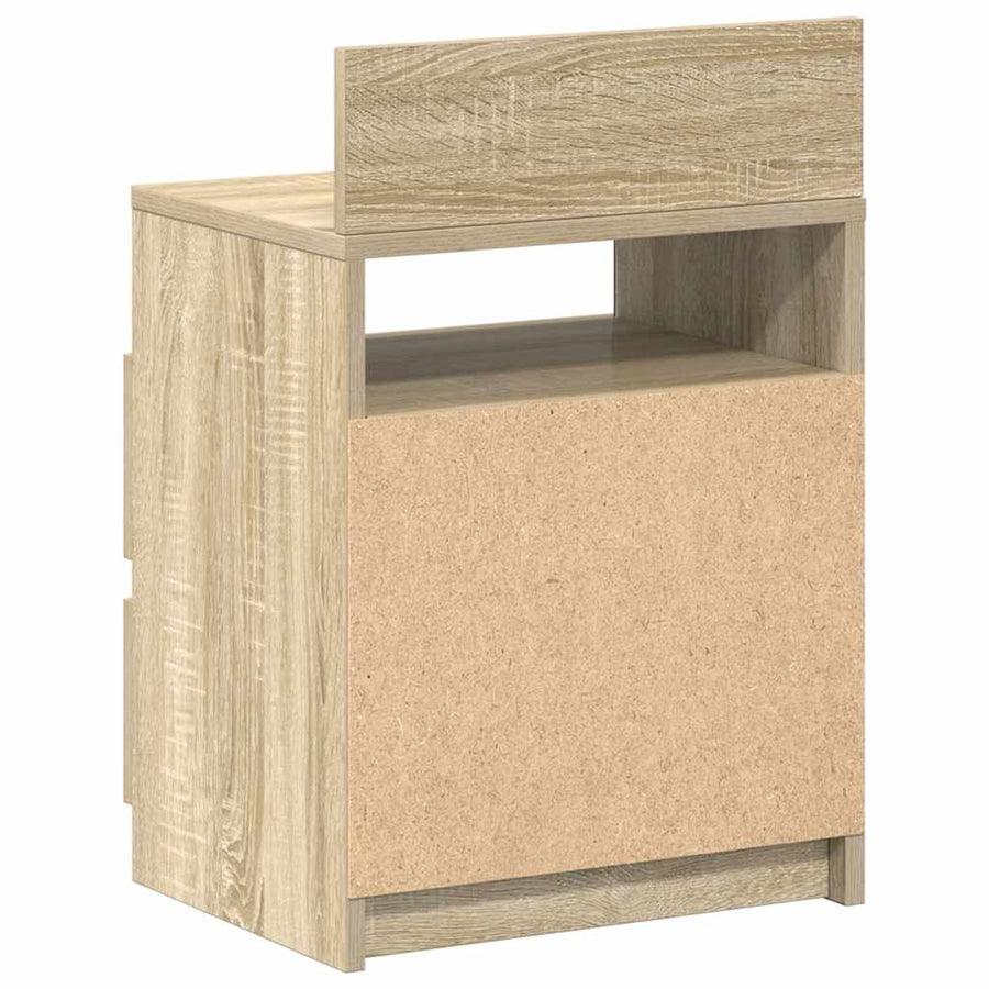 Nachtkastjes 2 st met 2 lades 40x33x60 cm sonoma eikenkleurig