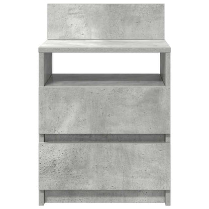 Nachtkastjes 2 st met 2 lades 40x33x60 cm betongrijs