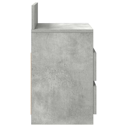 Nachtkastjes 2 st met 2 lades 40x33x60 cm betongrijs