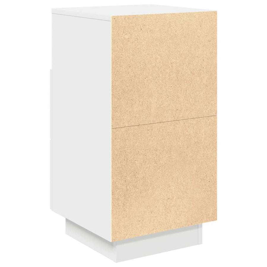 Nachtkastje met 2 lades 36x36x68 cm wit