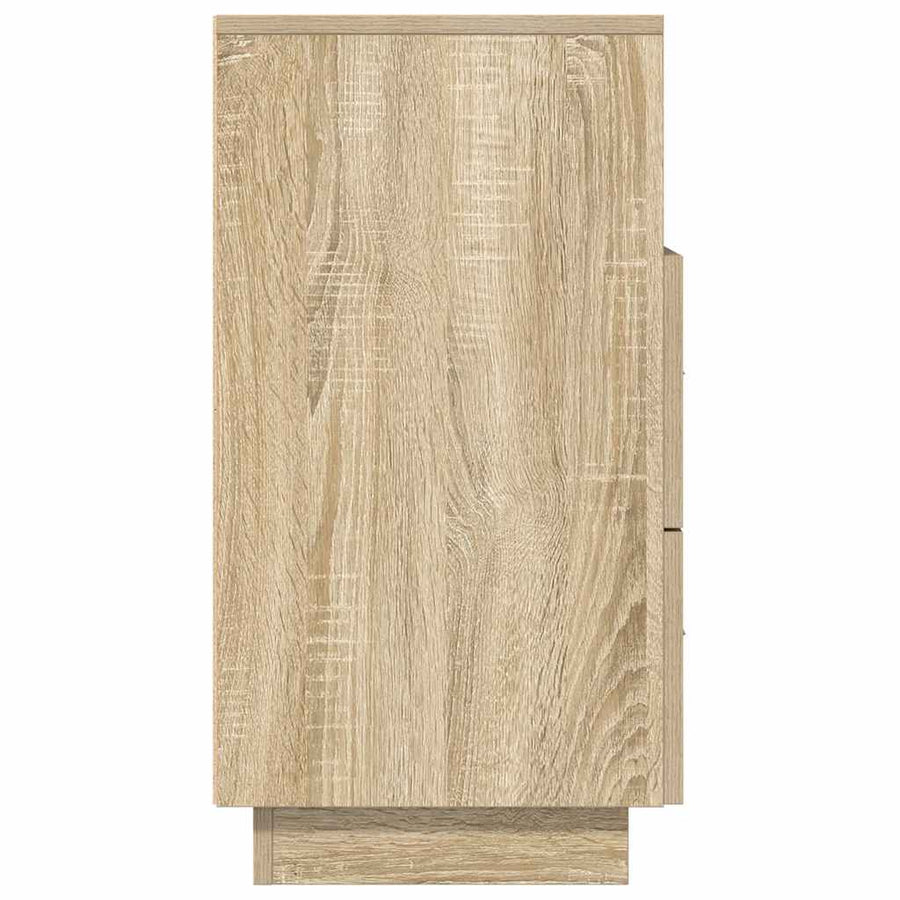 Nachtkastje met 2 lades 36x36x68 cm sonoma eikenkleurig