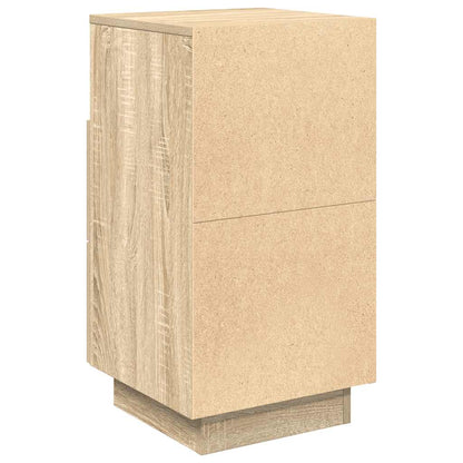 Nachtkastje met 2 lades 36x36x68 cm sonoma eikenkleurig