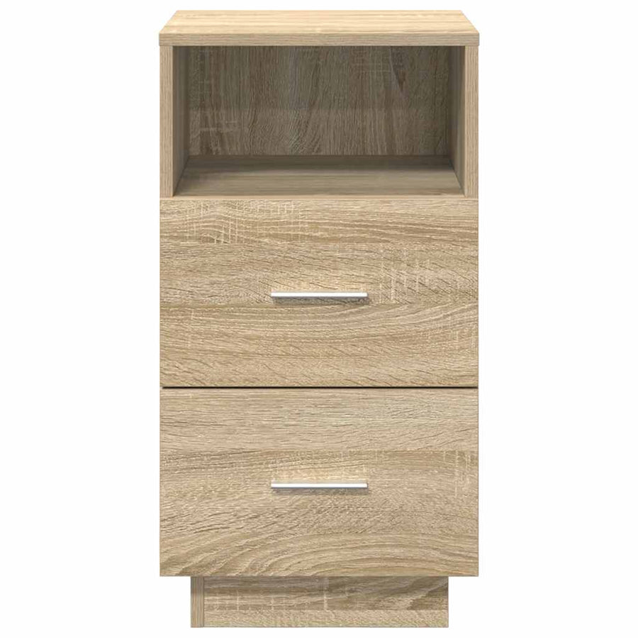 Nachtkastjes 2 st met 2 lades 36x36x68 cm sonoma eikenkleurig