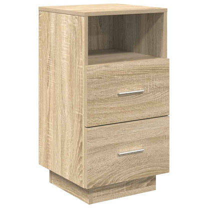 Nachtkastjes 2 st met 2 lades 36x36x68 cm sonoma eikenkleurig