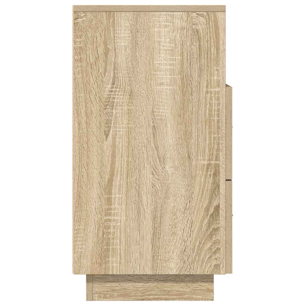 Nachtkastjes 2 st met 2 lades 36x36x68 cm sonoma eikenkleurig