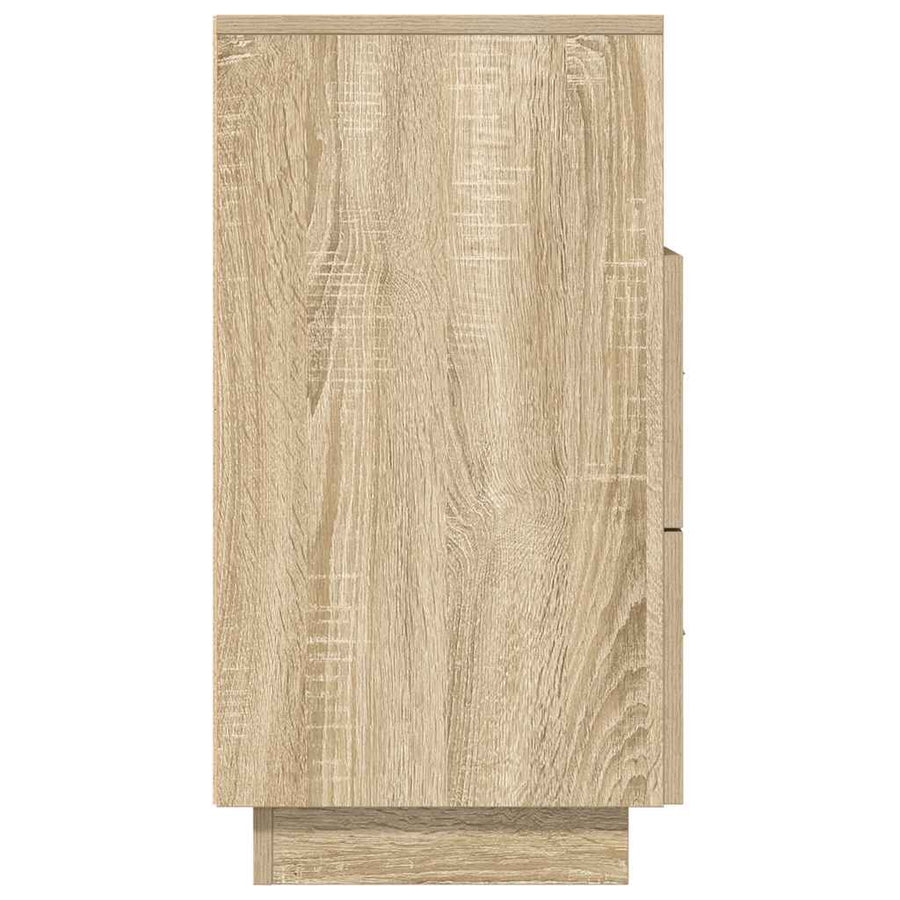 Nachtkastjes 2 st met 2 lades 36x36x68 cm sonoma eikenkleurig