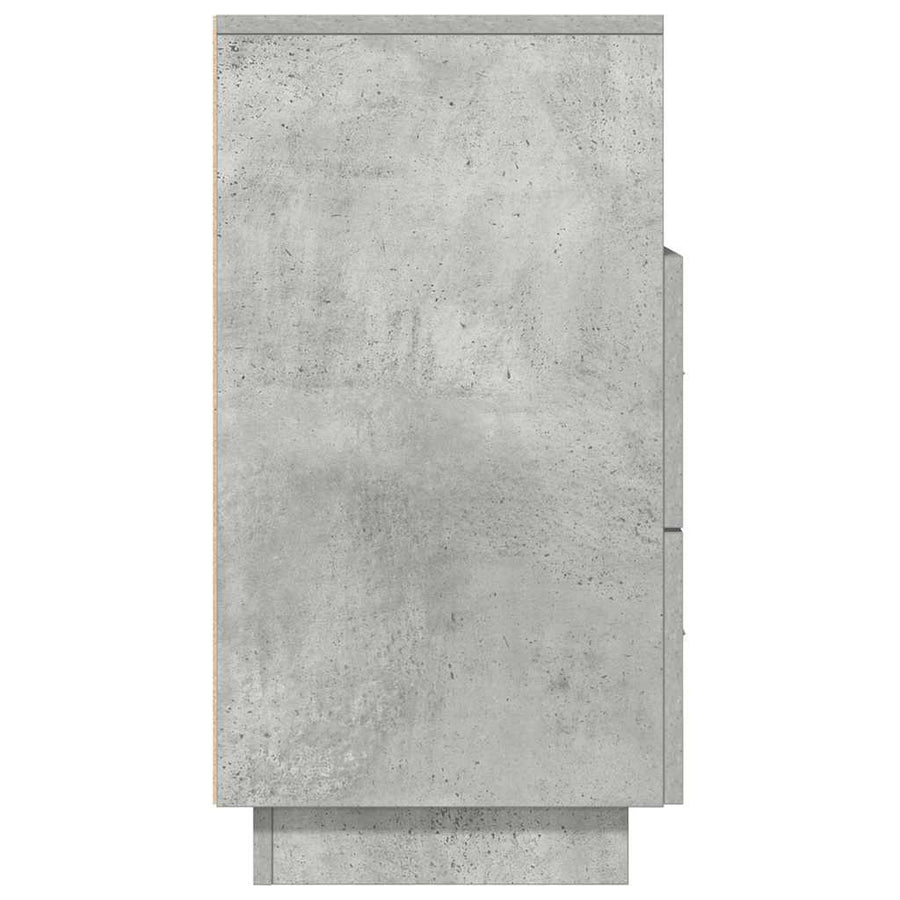 Nachtkastjes 2 st met 2 lades 36x36x68 cm betongrijs