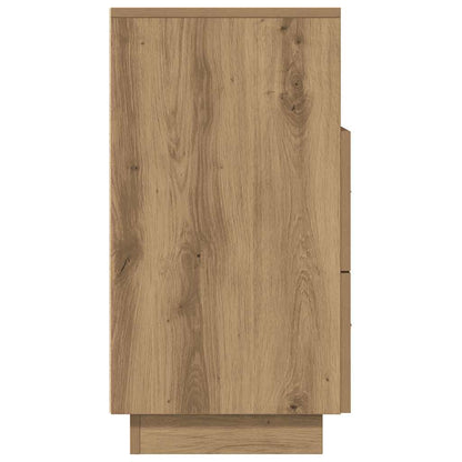 Nachtkastjes 2 st met 2 lades 36x36x68 cm artisanaal eiken