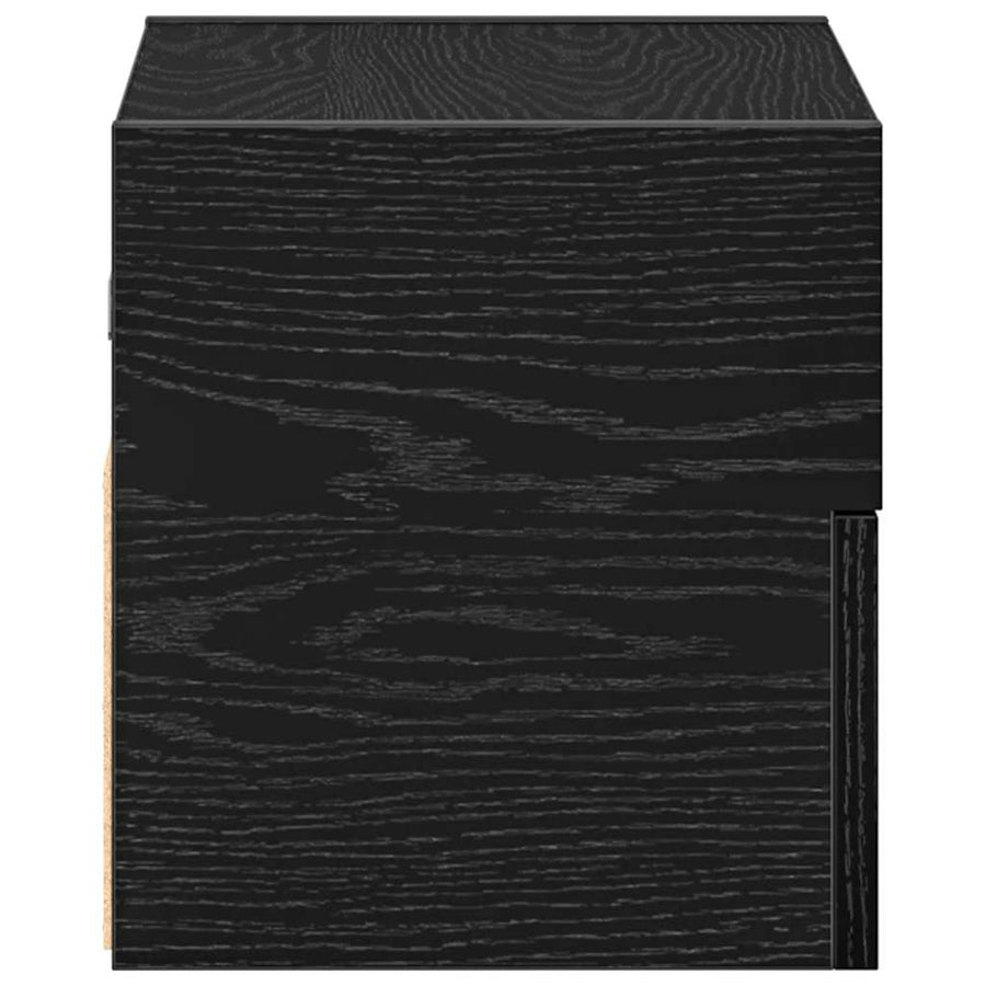 Nachtkastjes 2 st wandgemonteerd 45x26x28,5 cm zwart