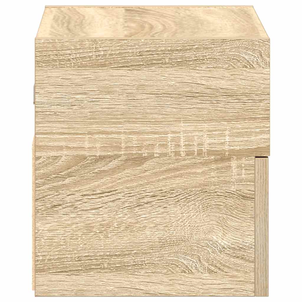 Nachtkastje wandgemonteerd 45x26x28,5 cm sonoma eikenkleurig