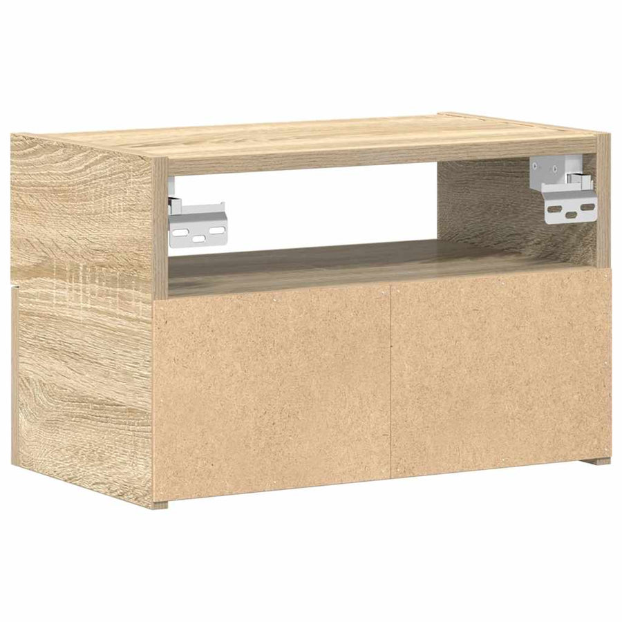 Nachtkastje wandgemonteerd 45x26x28,5 cm sonoma eikenkleurig