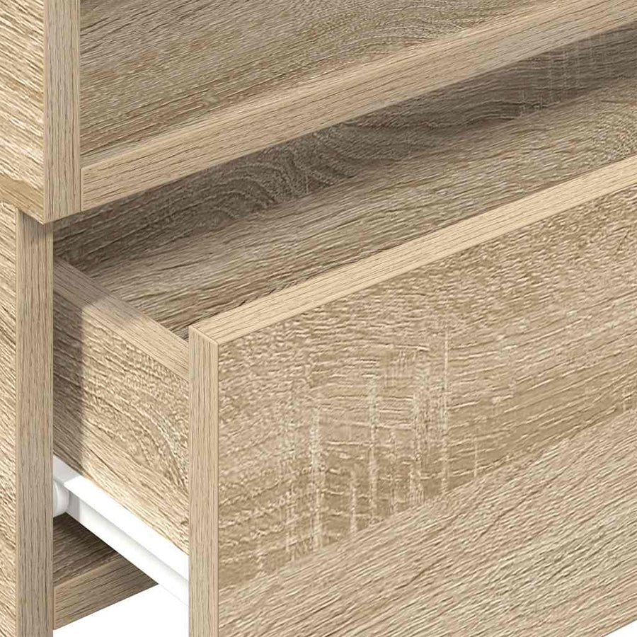 Nachtkastje wandgemonteerd 45x26x28,5 cm sonoma eikenkleurig
