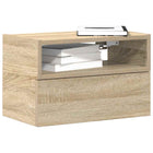 Wall-mounted bedside table 45x26x28.5 cm Sonoma oak-coloured