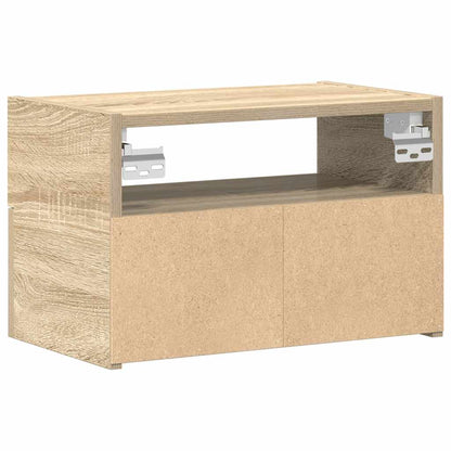 Nachtkastjes 2 st wandgemonteerd 45x26x28,5cm sonoma eikenkleur
