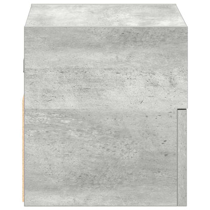 Nachtkastjes 2 st wandgemonteerd 45x26x28,5 cm betongrijs