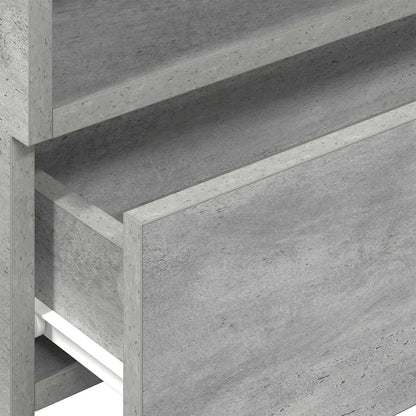 Nachtkastjes 2 st wandgemonteerd 45x26x28,5 cm betongrijs