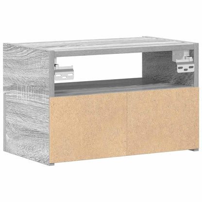 Nachtkastje wandgemonteerd 45x26x28,5cm grijs sonoma eikenkleur