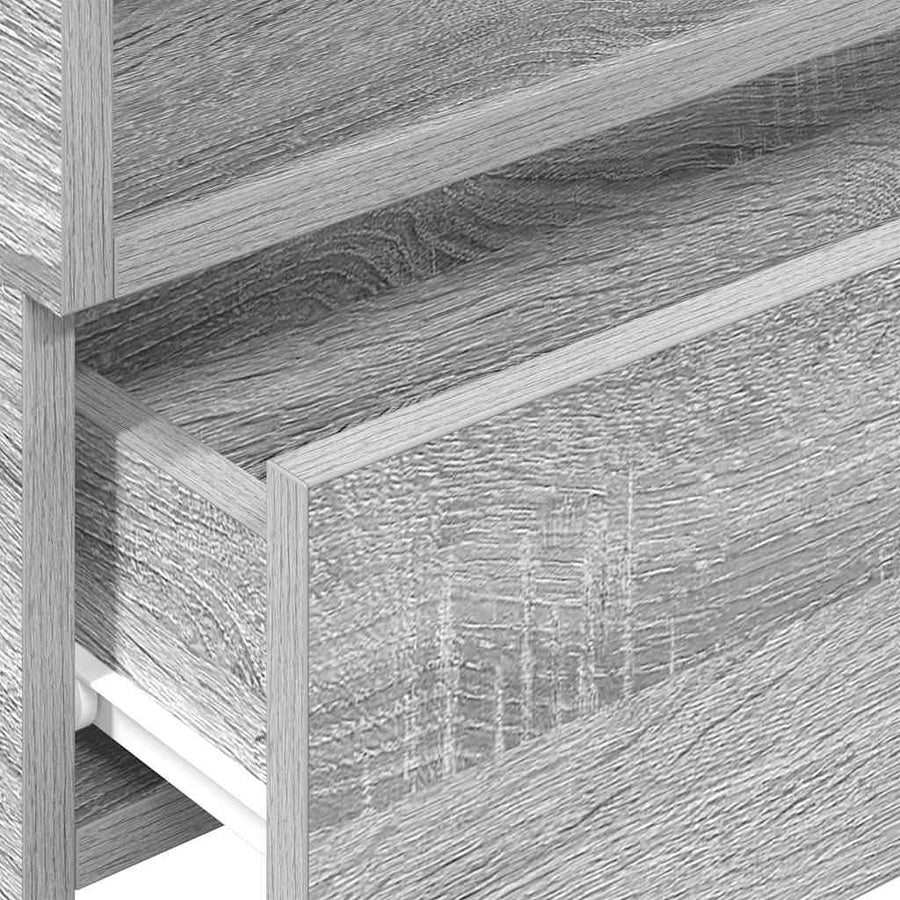 Nachtkastje wandgemonteerd 45x26x28,5cm grijs sonoma eikenkleur