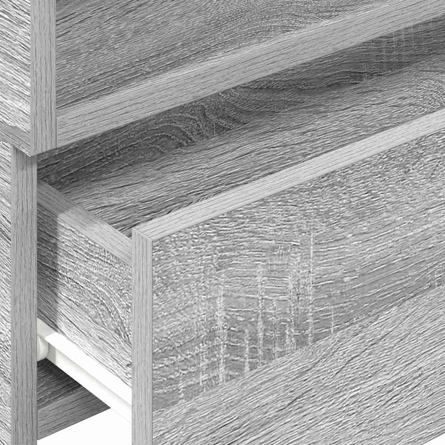 Nachtkastjes 2st wandgemonteerd 45x26x28,5cm grijs sonoma eiken