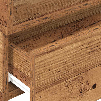 Nachtkastjes 2 st wandgemonteerd 45x26x28,5 cm oud houtkleurig
