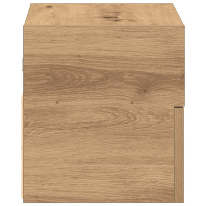 Nachtkastjes Wandgemonteerd 45X26X28,5 Cm Artisanaal Eiken artisanaal eikenkleurig