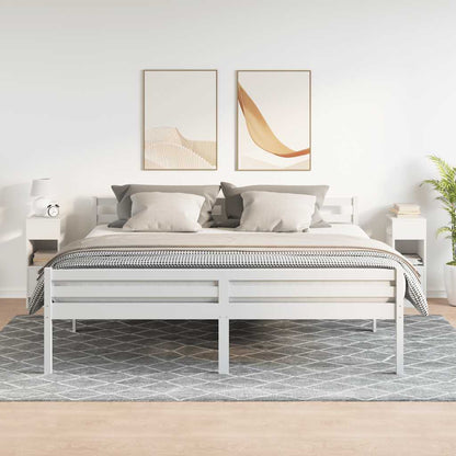 Nachtkastjes Met Lade 25X31X66 Cm Wit