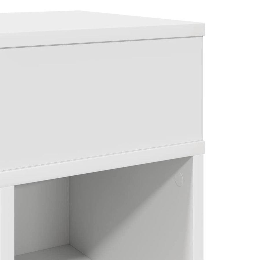 Nachtkastjes Met Lade 25X31X66 Cm Wit