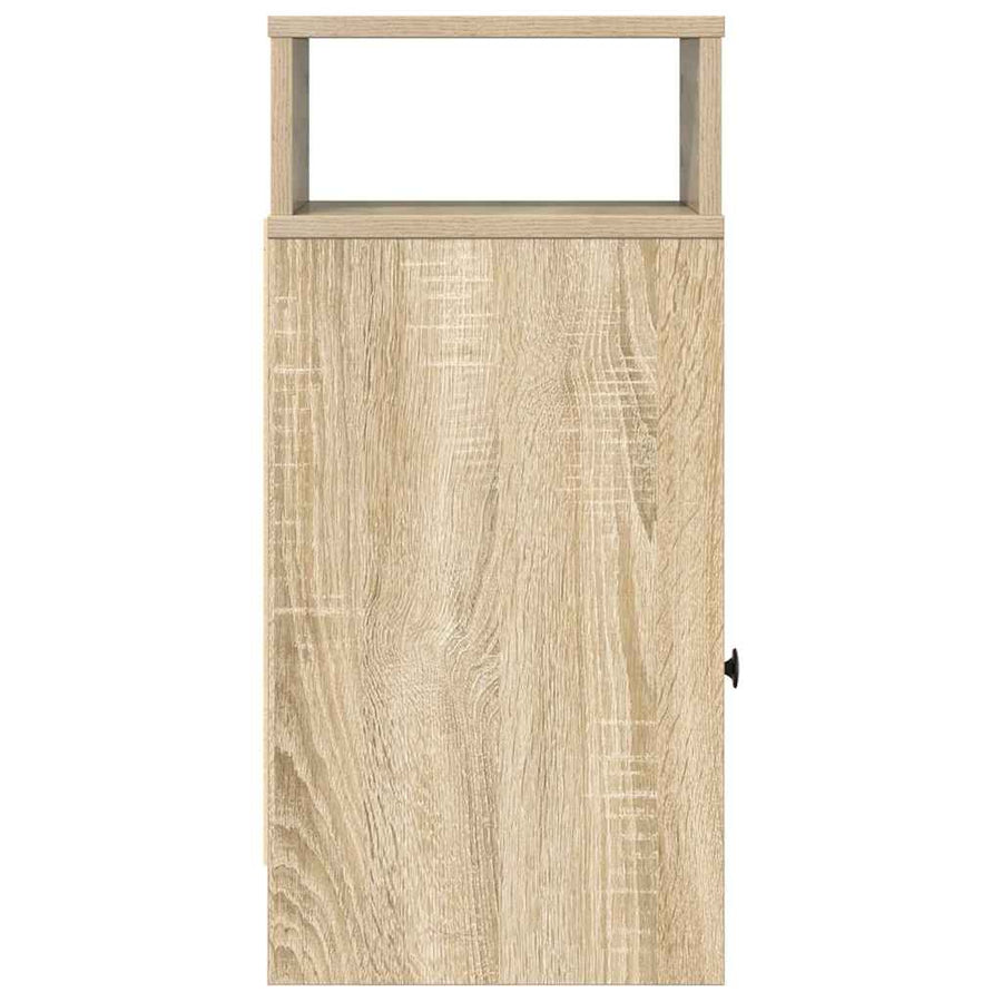 Nachtkastje Met Lade 25X31X66 Cm Kleurig Sonoma eiken