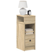 Nachtkastje 25x31x66 cm sonoma eiken