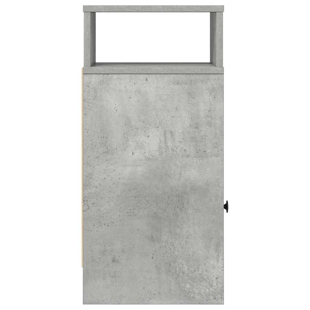 Nachtkastjes 2 st met lade 25x31x66 cm betongrijs