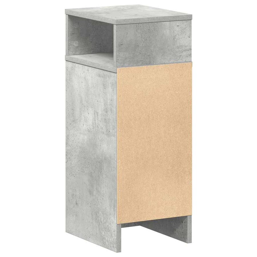 Nachtkastjes 2 st met lade 25x31x66 cm betongrijs