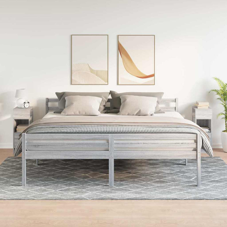 Nachtkastjes Met Lade 25X31X66 Cm Eiken 2