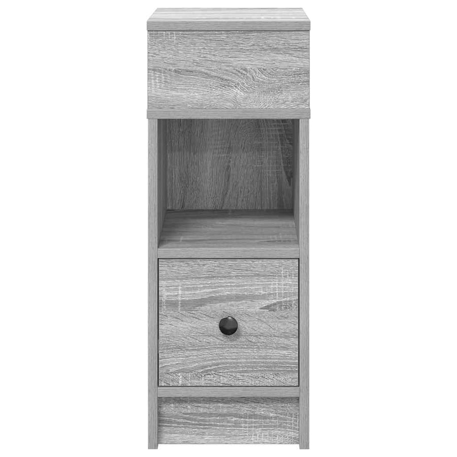 Nachtkastjes Met Lade 25X31X66 Cm Eiken 2