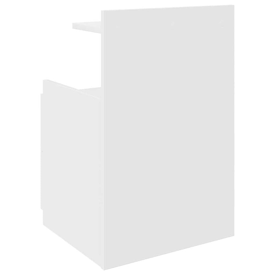 Nachtkastjes 2 st met 2 lades wit 40x36,5x62 cm