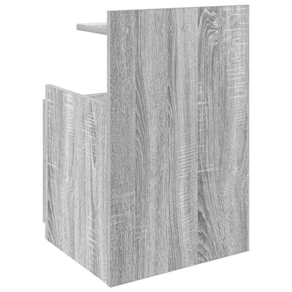 Nachtkastjes 2 st met 2 lades grijs sonoma eiken 40x36,5x62 cm