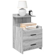 Nachtkastjes 2 stuks grijs sonoma eiken 40x36,5x62 cm