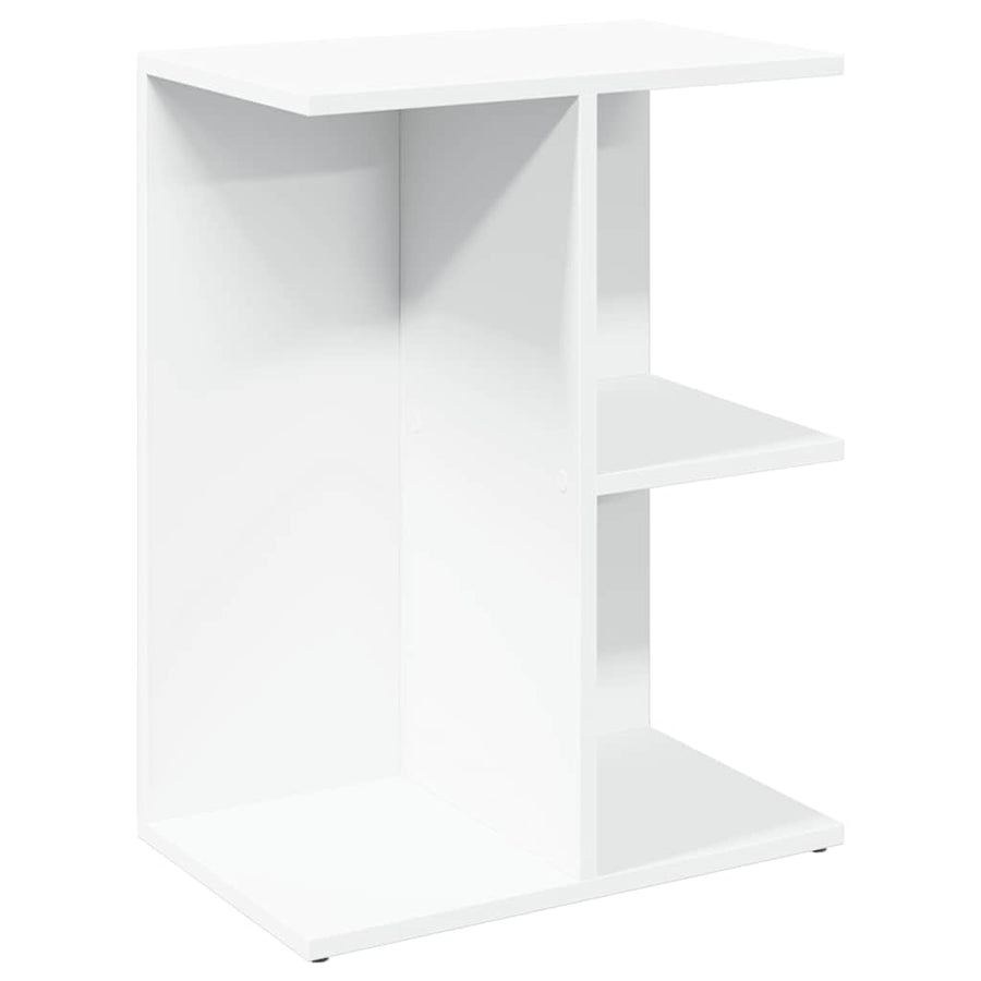 Nachtkastje 46,5x29x61 cm bewerkt hout wit