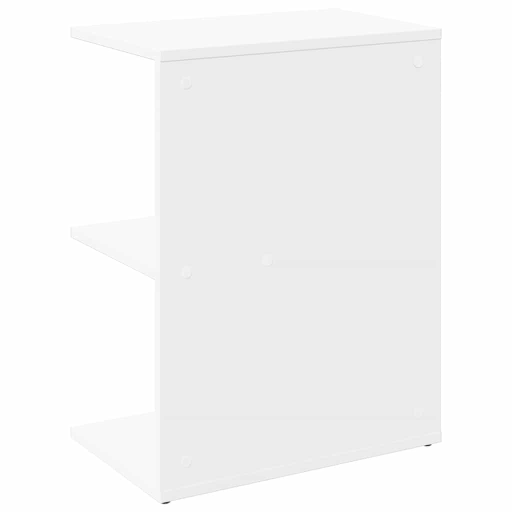 Nachtkastje 46,5x29x61 cm bewerkt hout wit