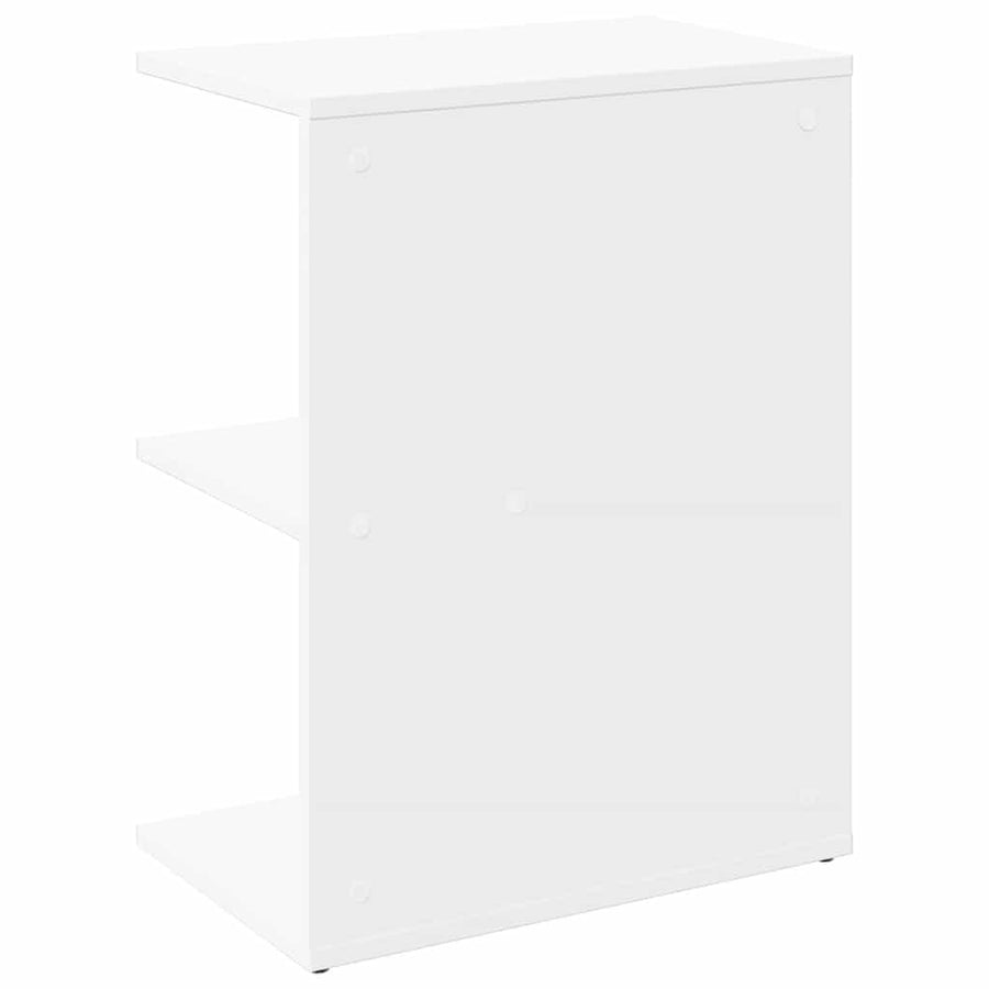 Nachtkastje 46,5x29x61 cm bewerkt hout wit