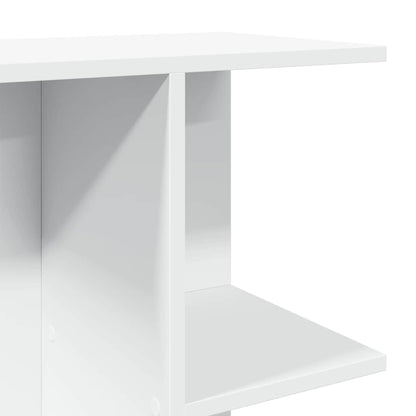 Nachtkastje 46,5x29x61 cm bewerkt hout wit