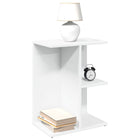 Nightstand 46.5x29x61 cm carved wood white