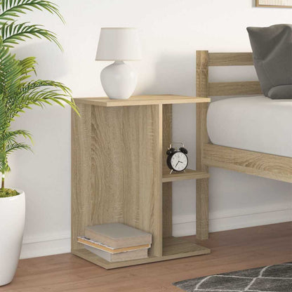 Nachtkastje 46,5x29x61 cm bewerkt hout sonoma eikenkleurig